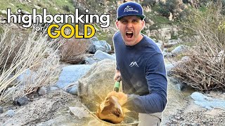 Highbanking for Gold using the Gold Trek by Crux Prospecting