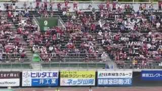 2014.06.07 ファジアーノ岡山　松本戦　ビッグフラッグ＆ユニ展開