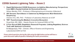 2022 CERSI Summit - Research Talks Room 2: Medical Devices