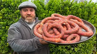 Homemade Lamb Sausage in the Guts! Naturally and Insanely Delicious