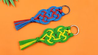 Super Easy Paracord Lanyard Keychain | How to make a Paracord Key Chain Handmade DIY Tutorial #40