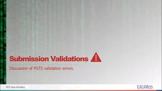PSTS Data Population - Module-E - Validation Errors