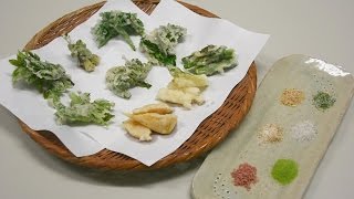 西川和尚のらくらく精進料理　「春」の天ぷら