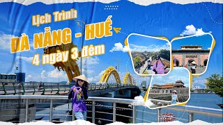 Lịch trình Đà Nẵng Hội An Huế 4 ngày 3 đêm 2024 ngắn gọn, chi tiết