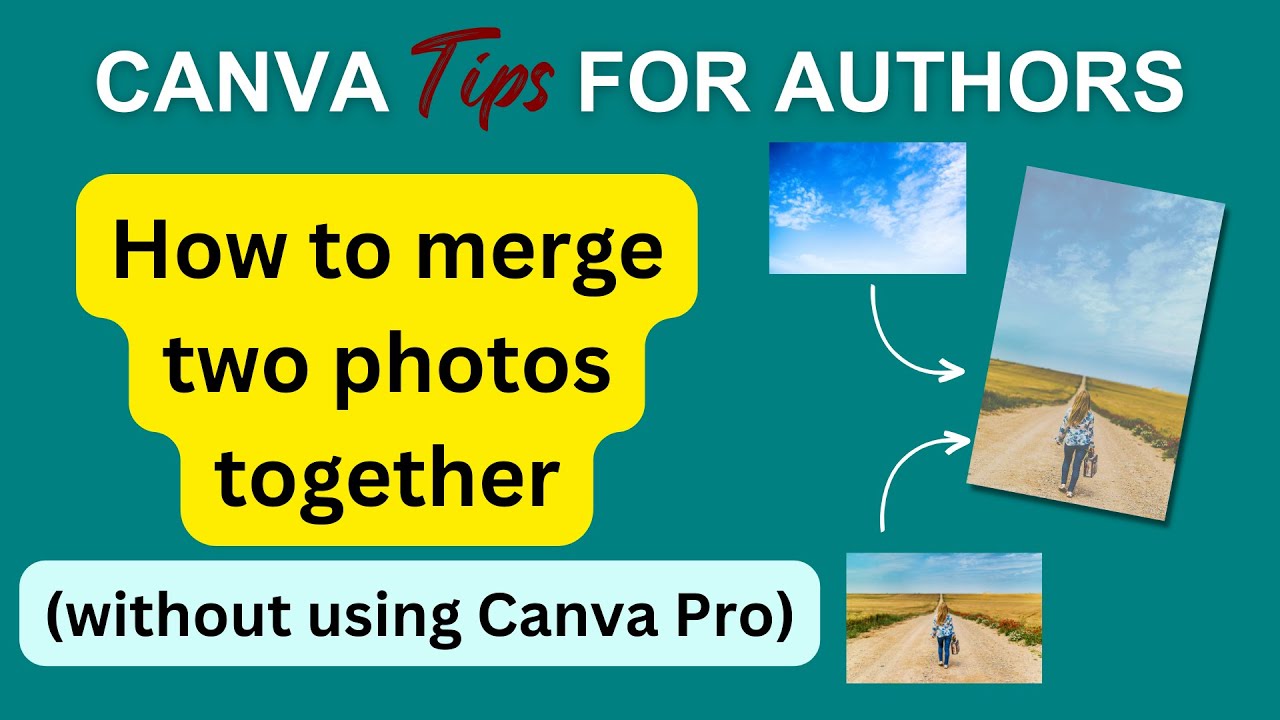 How To Merge Two Photos Together Using Canva Free - YouTube