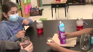 Kaiti’s Science Lab visits King Elementary: Make a cloud form in a jar Part 2