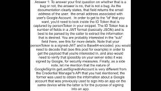 Android Kotlin - Google Credential Manager - get user ID