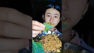 Mimi singju #eating #mukbang #explore #shorts #taniyum