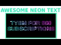 Awesome Neon Text Effect ❌ ⭕️ 🛑 ⛔️ only HTML & CSS | Pure CSS Neon Light Text Effects | CSS Effects