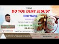 Holy Mass || English || Rev Fr  Kiran SCJ I CATHOLIC HUB TV I 16-10-2021