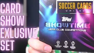 2022-23 Topps UEFA Club Competitions Showtime Box Opening And Review | Card Show Exclusive Set!