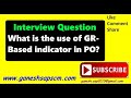 What is the use of GR Based indicator in Purchase Order? #SapSupport #sapjobmarket #sapservice #sap