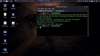 Reverse shell with metasploit | gb |