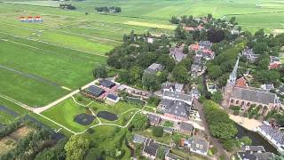 Broek in waterland from above \