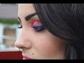 Bisexual Pride Eye Makeup