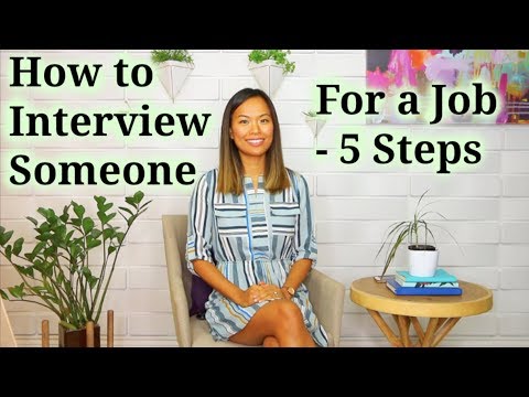 What is the purpose of conducting an interview?