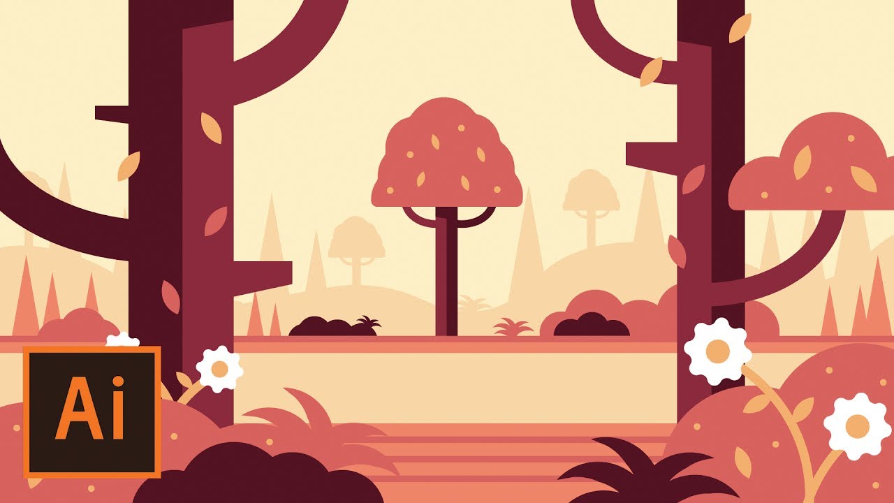 How To Draw Landscape In Illustrator