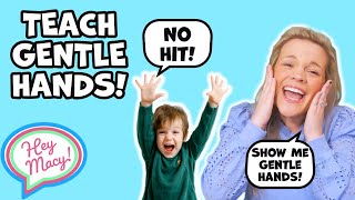 Toddler GENTLE Learning Video! No Hitting! Learn Emotions, Feelings, FROM A SPEECH THERAPIST!