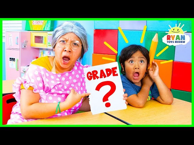 Ryan Pretend Play School Last Day Learning And Test Day!!!! - Videos ...