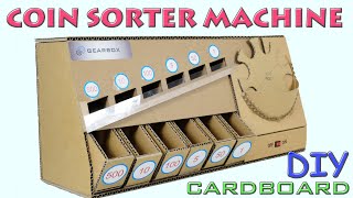 ✅How to make Coin Sorter Machine from Cardboard 🔴 Amazing DIY