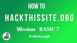 HackThisSite.org - Basic 7 walkthrough