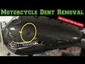 Motorcycle Dent Removal - Harley Davidson Softail Slim Gas Tank Paintless Dent Repair