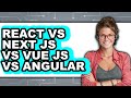 React vs Next.js vs Vue.js vs Angular - Which Is Better?
