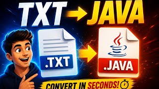 Convert .txt file to java file