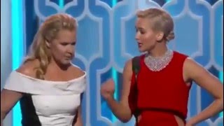 Jennifer Lawrence and Amy Schumer Hilarious at the Golden Globes 2016