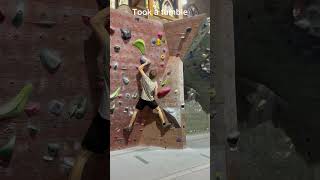 Subscribe if you see this #climbing #v4 #indoorclimbing #bouldering #fail #climbingfails