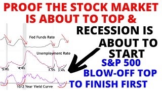 More Proof the Stock Market is About to Top \u0026 Recession About to Start - S\u0026P 500 Blow-Off Top First