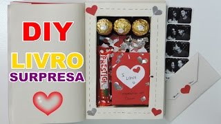 DIY: LIVRO SEGREDO/SURPRESA | DIA DOS NAMORADOS