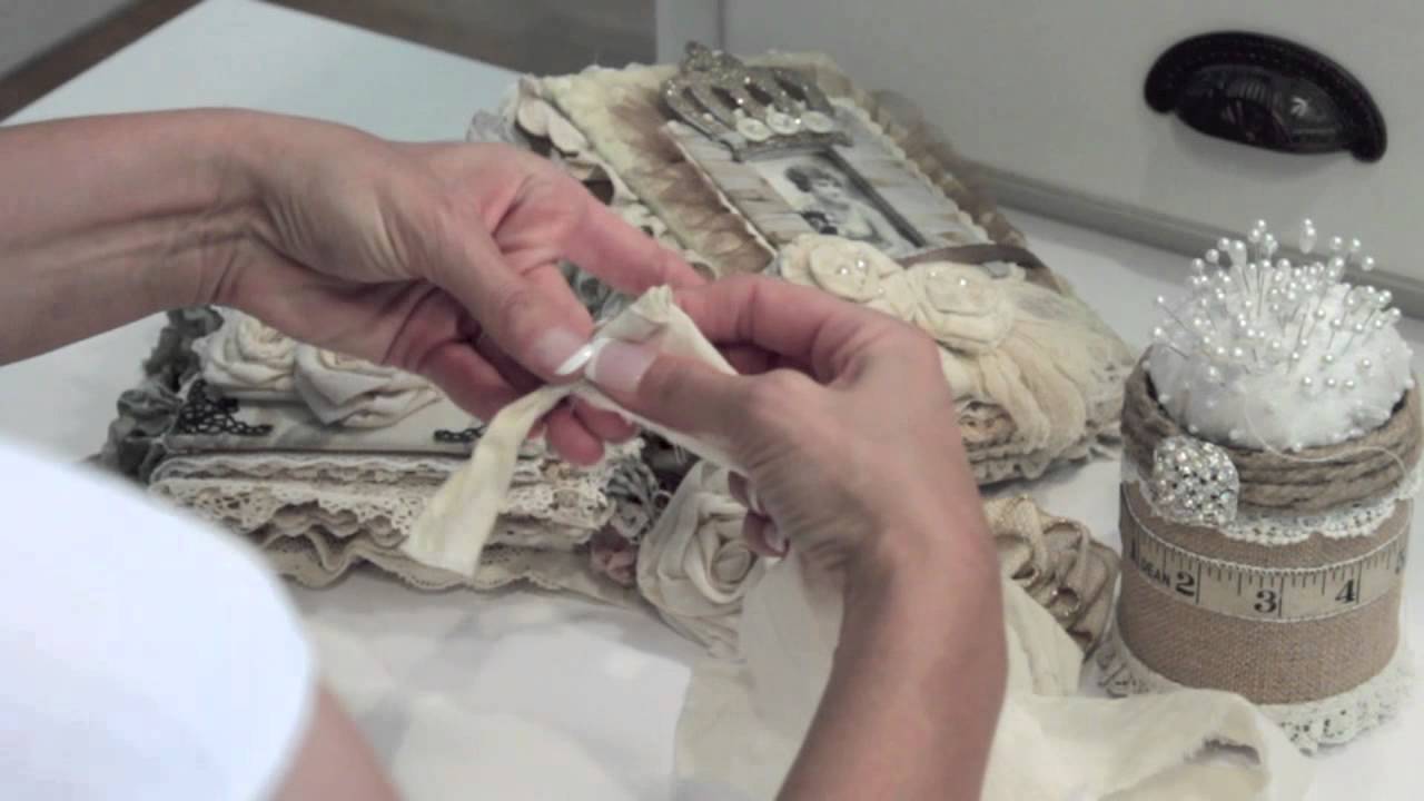 Fabric Rose Tutorial Youtube