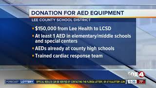 Defibrillators being added to all Lee County schools