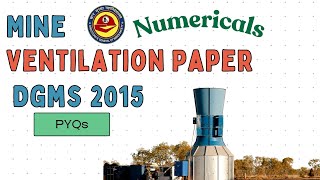 DGMS VENTILATION PAPER PYQs - 2024