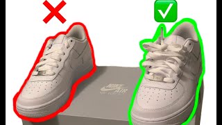 nike air force 1 loose lace