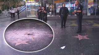 Donald Trump's Hollywood Walk of Fame Star Destroyed With Pickaxe