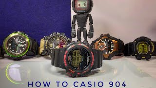 Casio 904 module tutorial | HOW to set-up a DW-6000 G-Shock watch