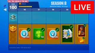 live unlocking season 8 battle pass in fortnite - royalistiq fortnite season 8
