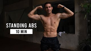 10 Min Standing Abs Workout (No Jumping, No Equipment)