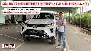 Giá Lăn Bánh Fortuner Legender 2.4 AT Đầu Tháng 8/2023.Áp Thuế Trước Bạ Giảm 50% Giá Rẻ Chưa Từng Có