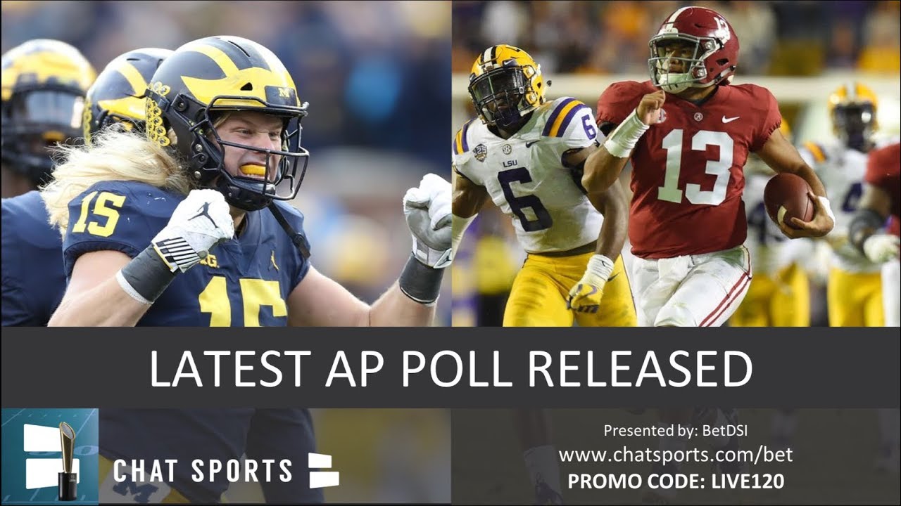 AP Poll: College Football Top 25 Rankings For Week 11 - YouTube