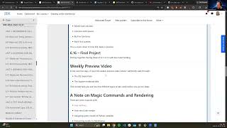 IBM IBDA 2026-04-01 | Week 6 Live Session | SQL, Databases & Data Analytics with Python