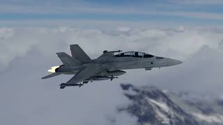 F/A-18 breaking the sound barrier animation made in blender