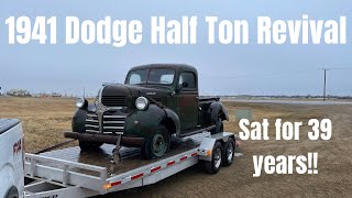 1941 Dodge Half Ton Short Bed Pickup. Will It run after 39 years sitting? Let’s fix it up.