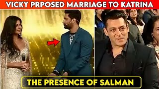 Vicky Kaushal proposed to Katrina Kaif in front of Salman Khan | sang Mujhse Shaadi Karogi😍