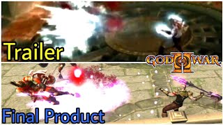 God of War 2 Trailer vs Final Product