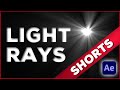 How to make light rays in After Effects | After Effects tutorial #Shorts