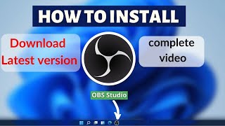 Download and install OBS studio on windows | OBS screen recording | 2022