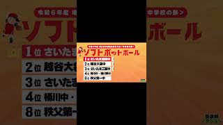 【埼玉県中学R6学総】埼玉県の部活が強い中学【北辰テスト】#埼玉県高校入試 #北辰テスト